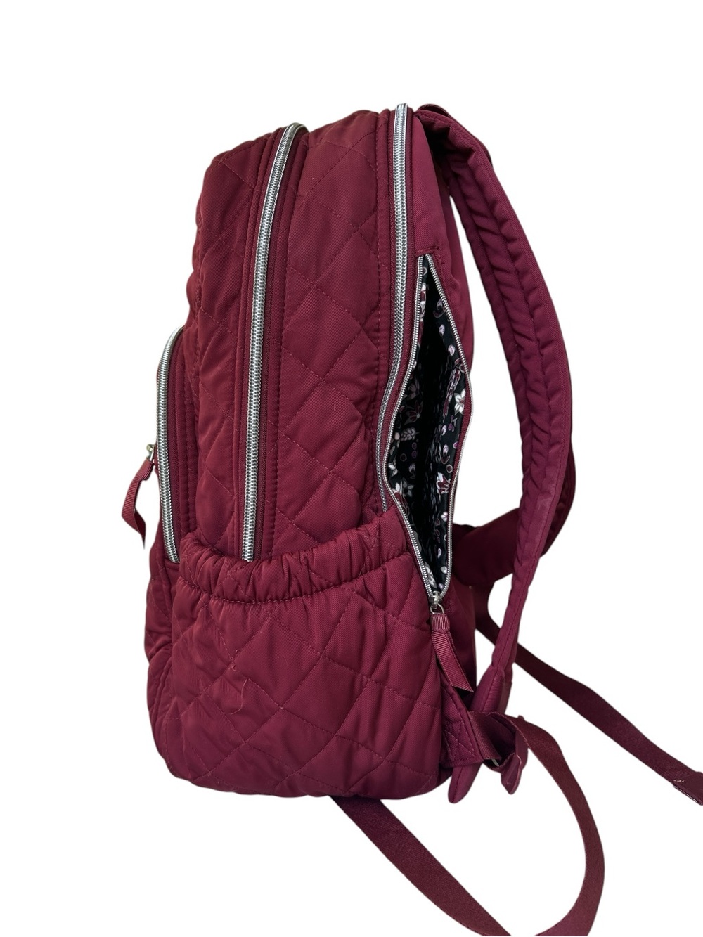 Vera Bradley Quilted Wine Backpack - Picture 7 of 10